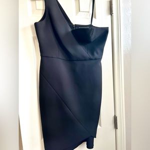 Bcbg Max Azria one shoulder occasion dress